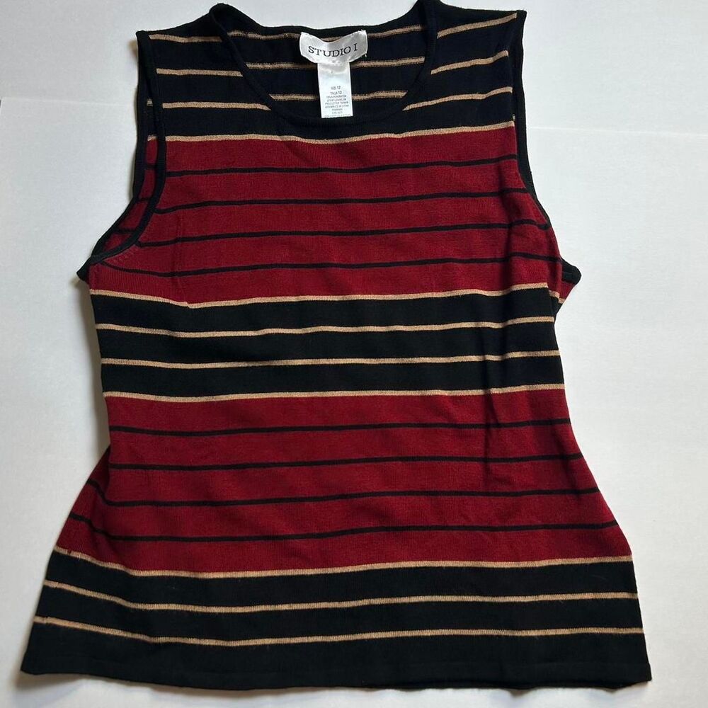 Women's stripped tank top blouse